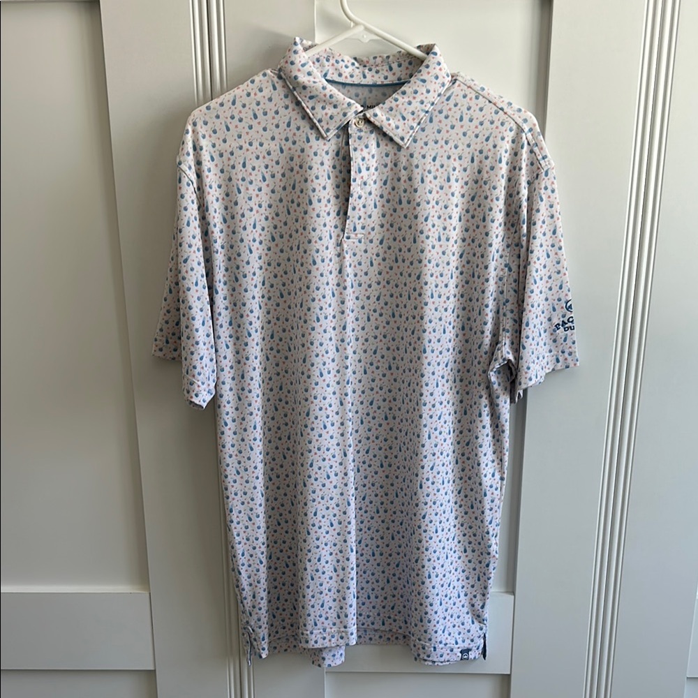 Peter Millar Seaside Collection Golf Shirt Size M - Bandon Pacific Dunes Logo